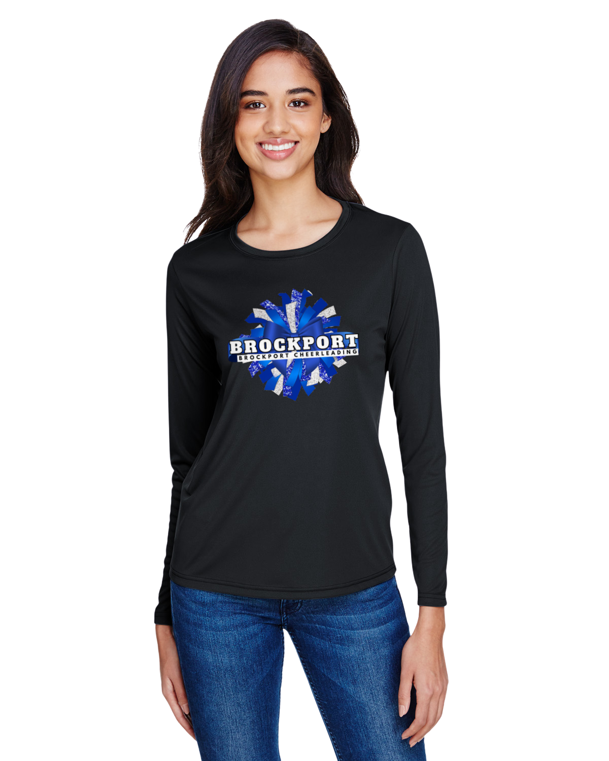Brockport Cheer Long Sleeve Ladies Performance Shirt