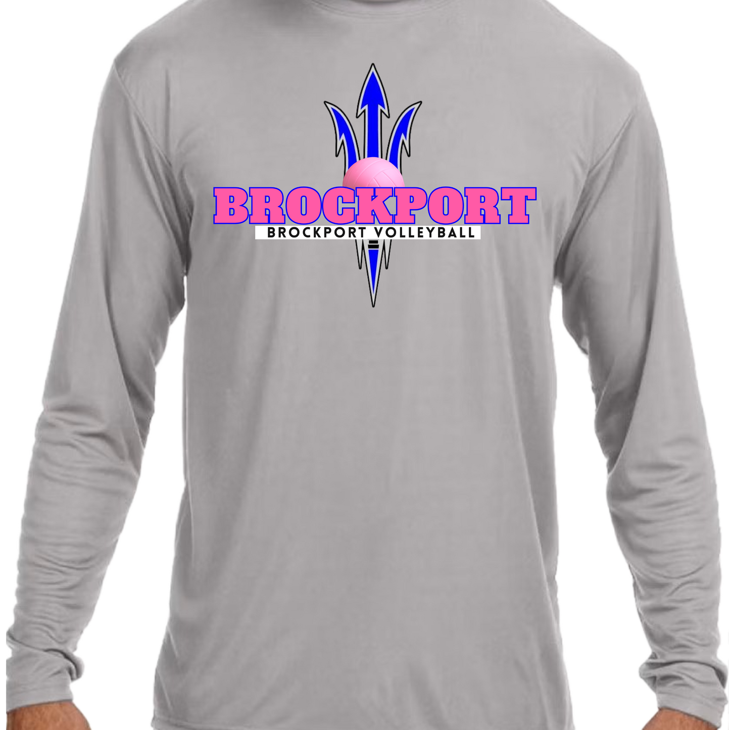 Brockport Volleyball (Pink) Performance Long Sleeve T