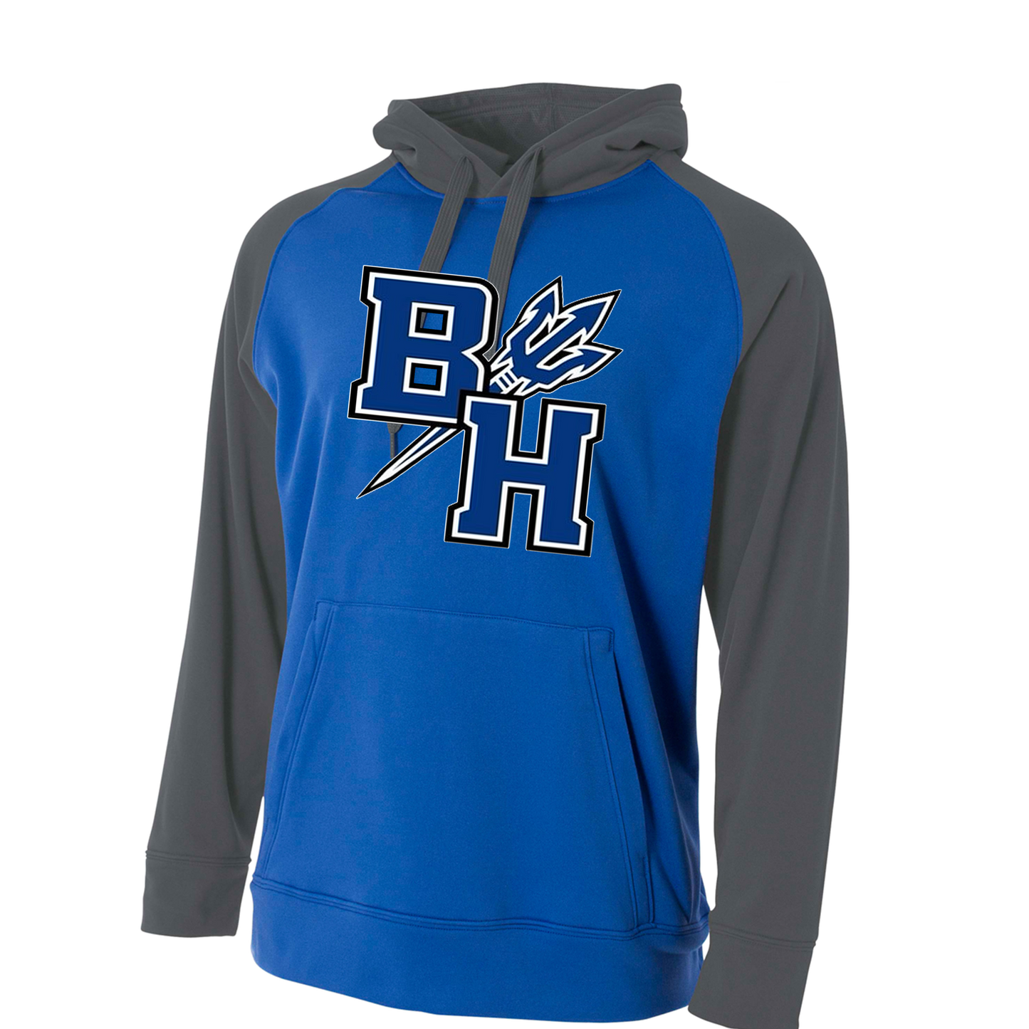 BROCKPORT HAMLIN JR. BLUE DEVILS TWO TONE PERFORMANCE HOODIE