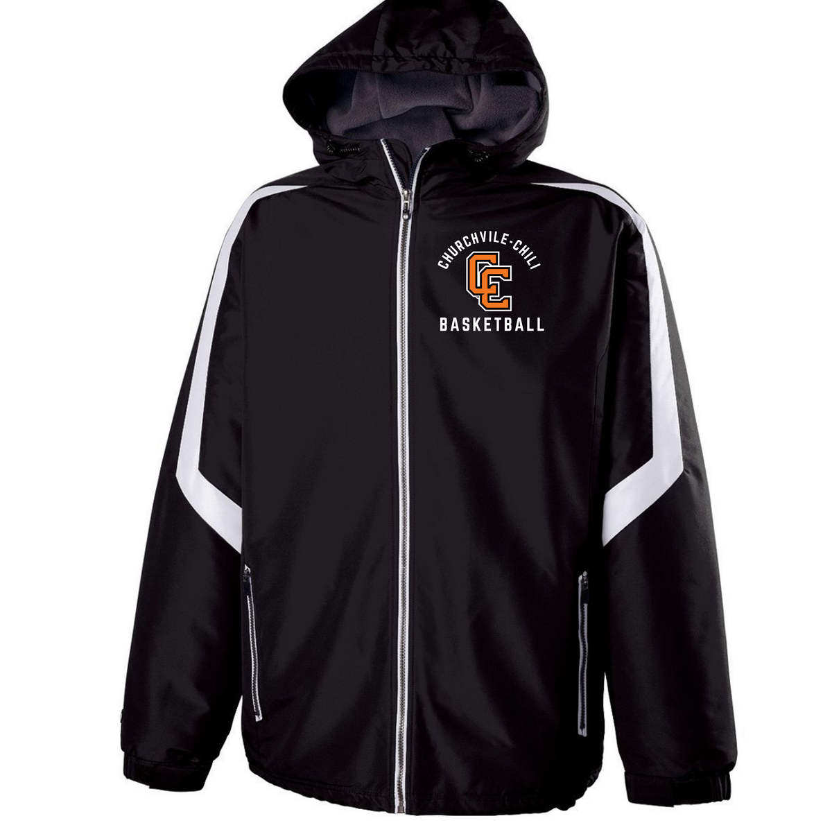 CHURCHVILLE-CHILI BASKETBALL 3 SEASON JACKET – Z'S Creative Works
