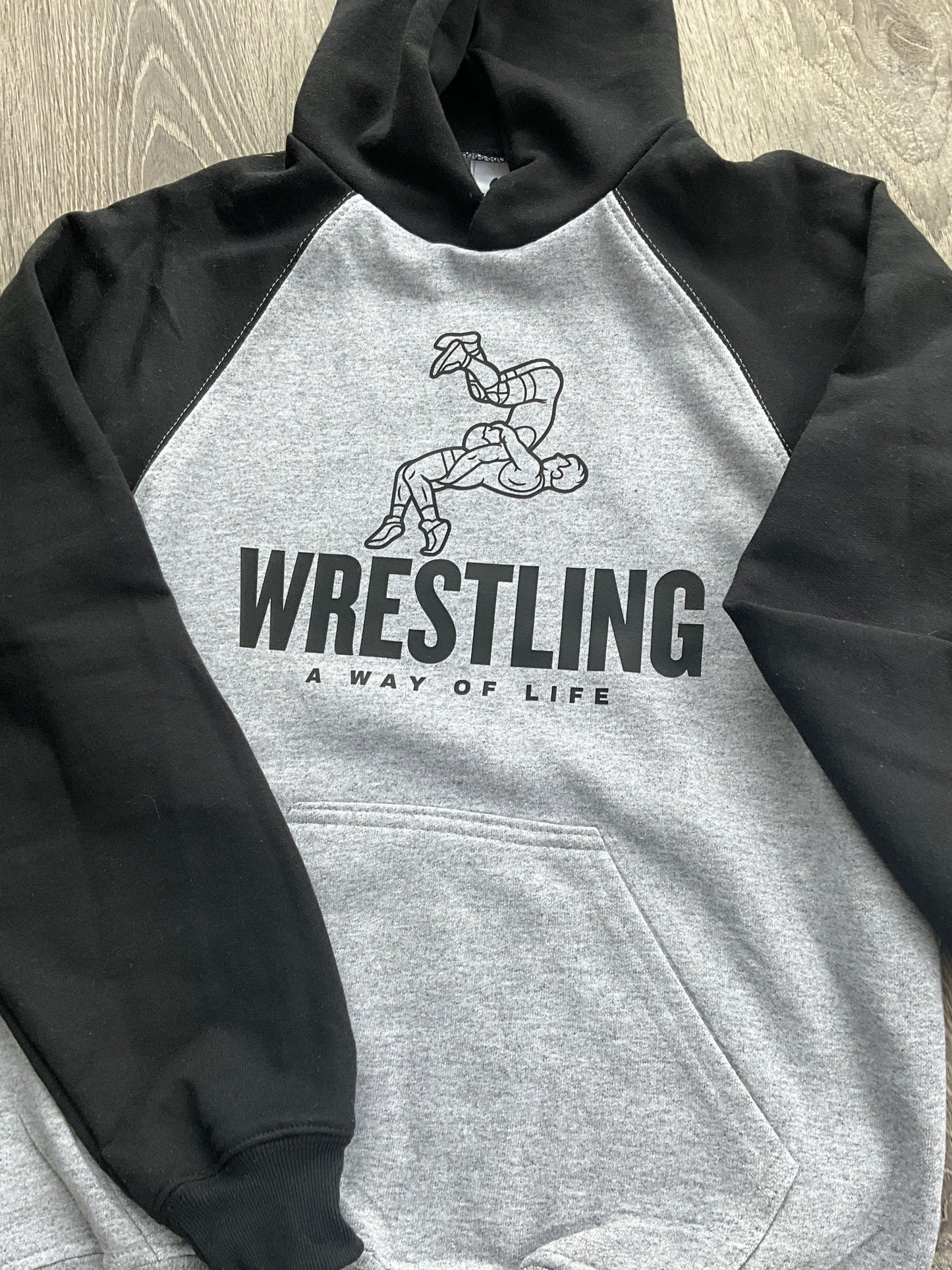Wrestling Two Tone Hoodie “A Way of life”