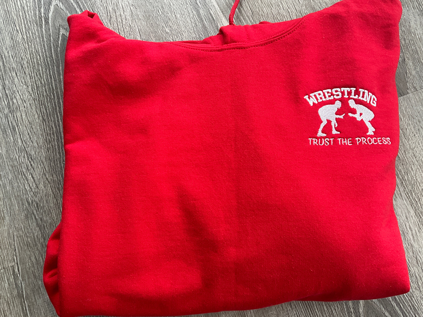 Wrestling Hoodie “Trust The Process” Embroidered