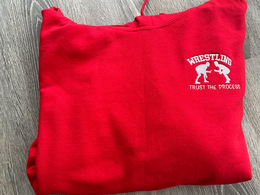 Wrestling Hoodie “Trust The Process” Embroidered