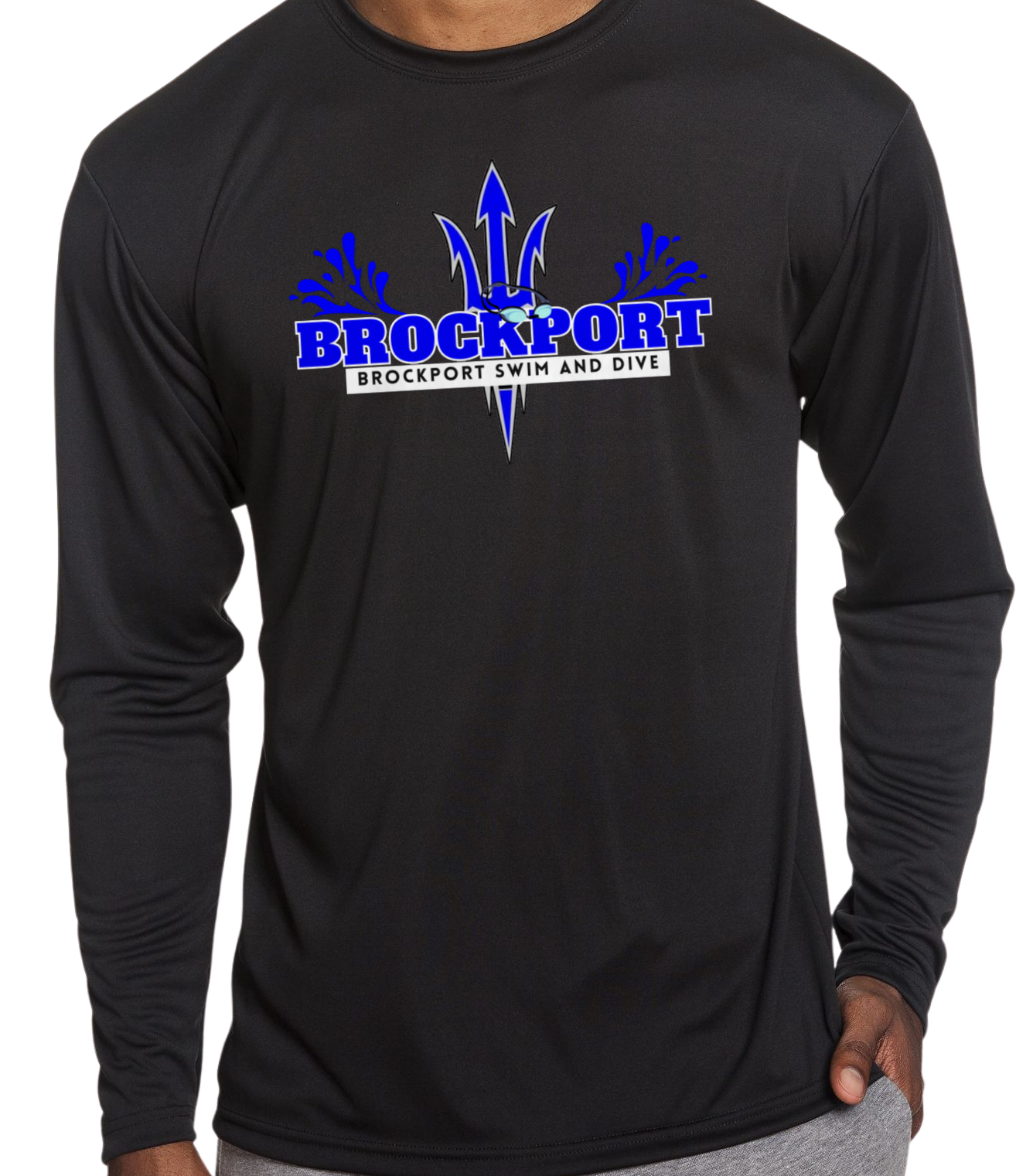 Brockport Swim and Dive Performance Long Sleeve T