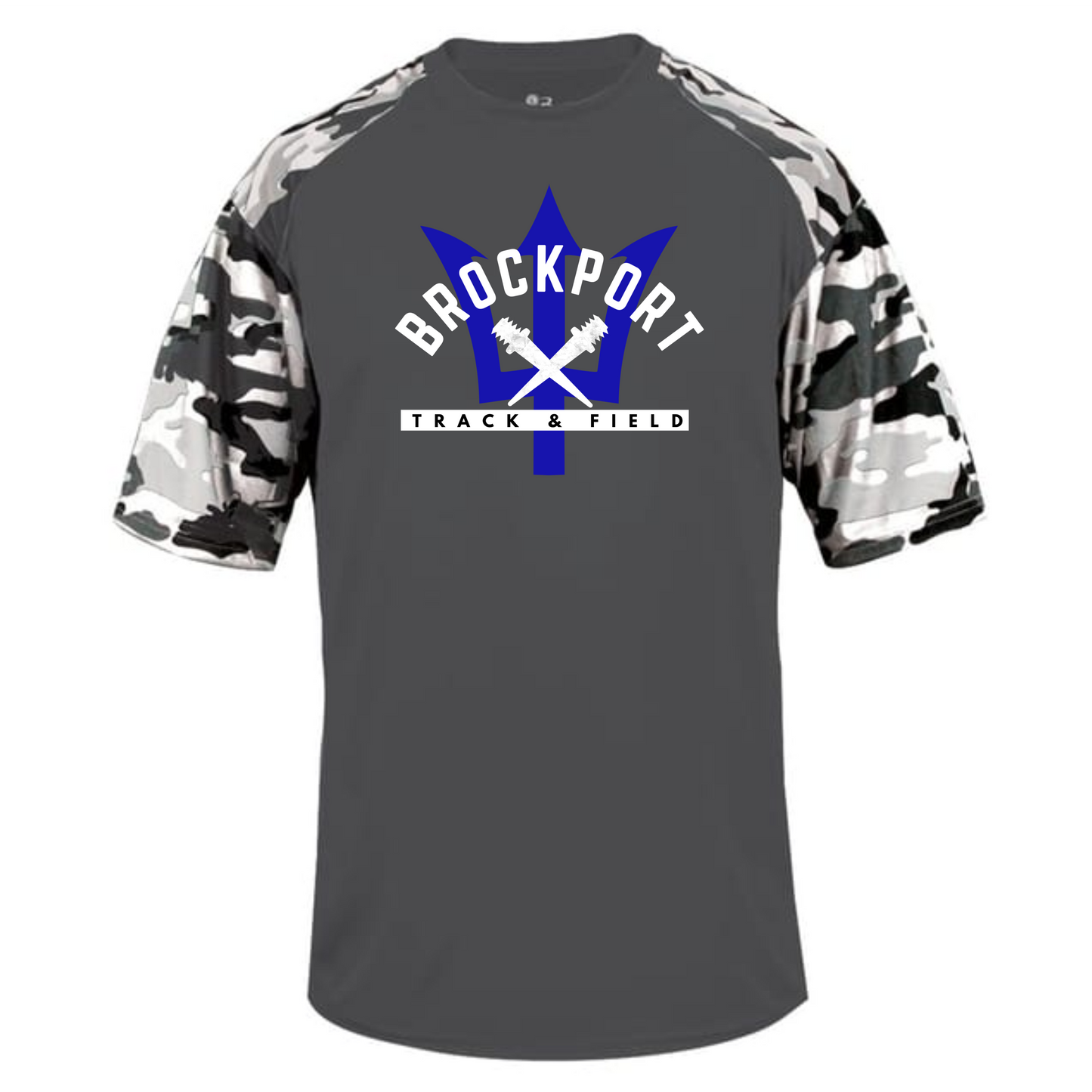BROCKPORT TRACK & FIELD  CAMO SPORT TEE