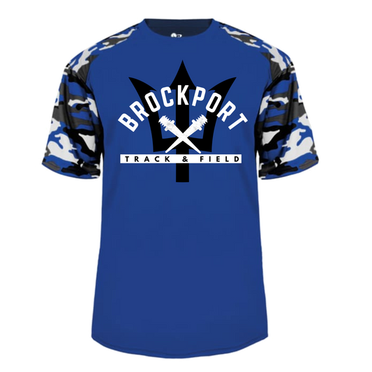 BROCKPORT TRACK & FIELD  CAMO SPORT TEE