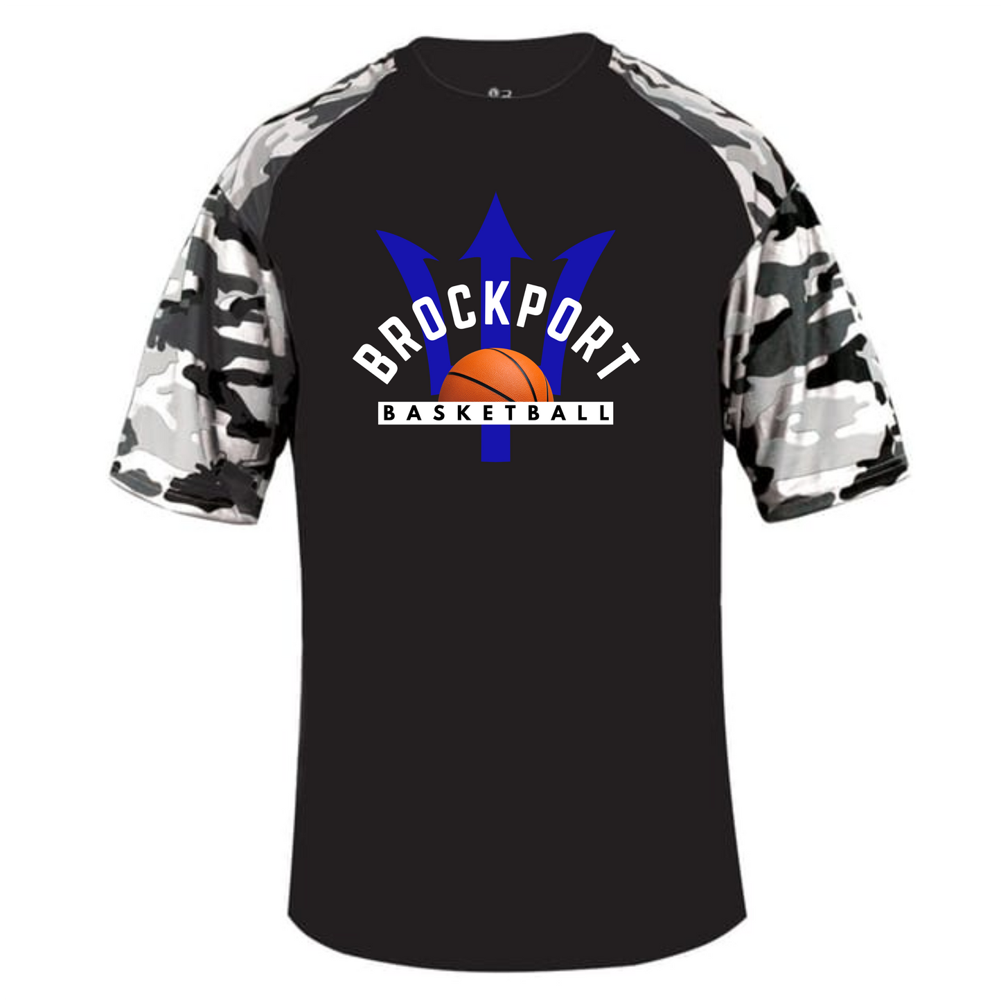 BROCKPORT BASKETBALL CAMO SPORT TEE