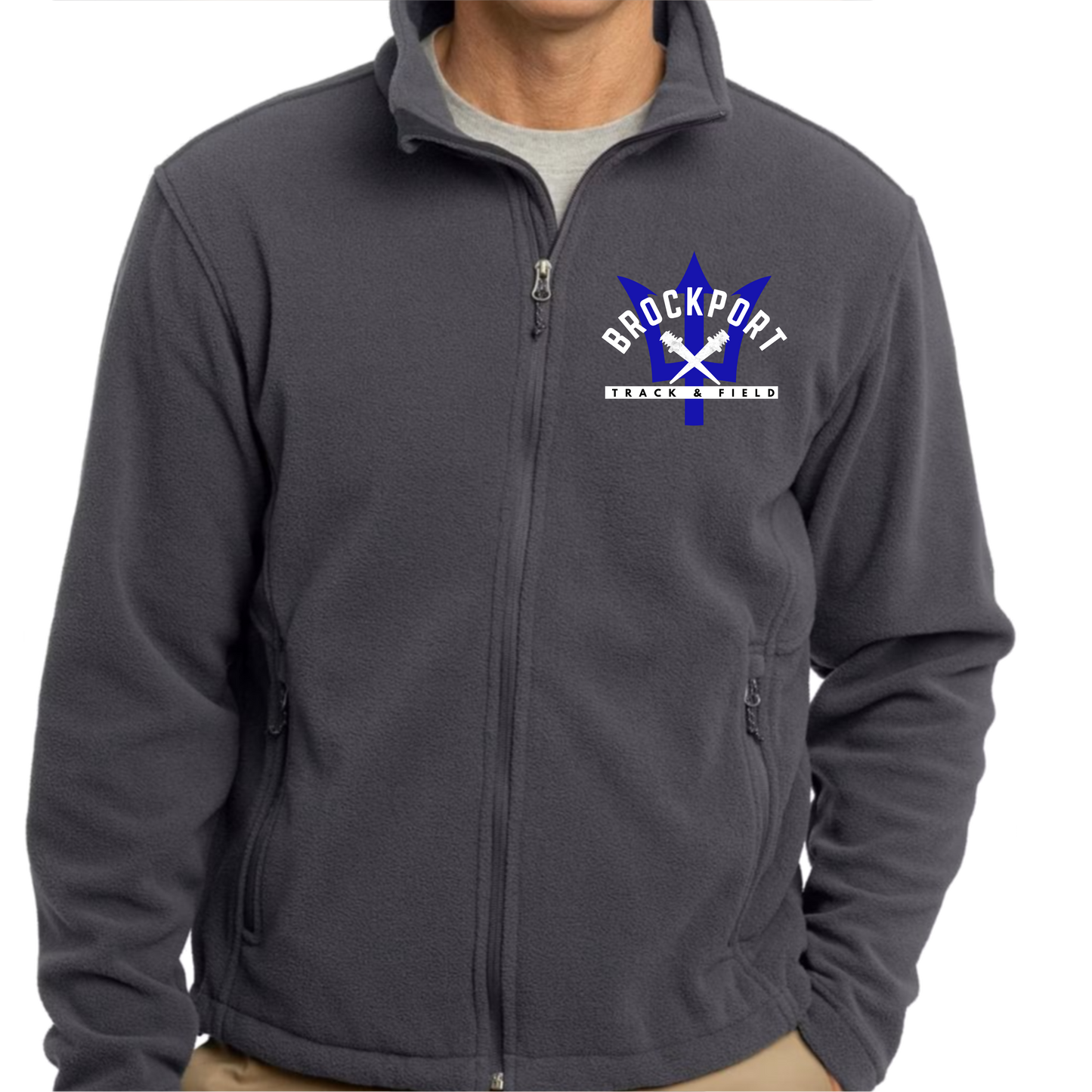 BROCKPORT TRACK & FIELD FULL ZIP FLEECE (JF217PORT)