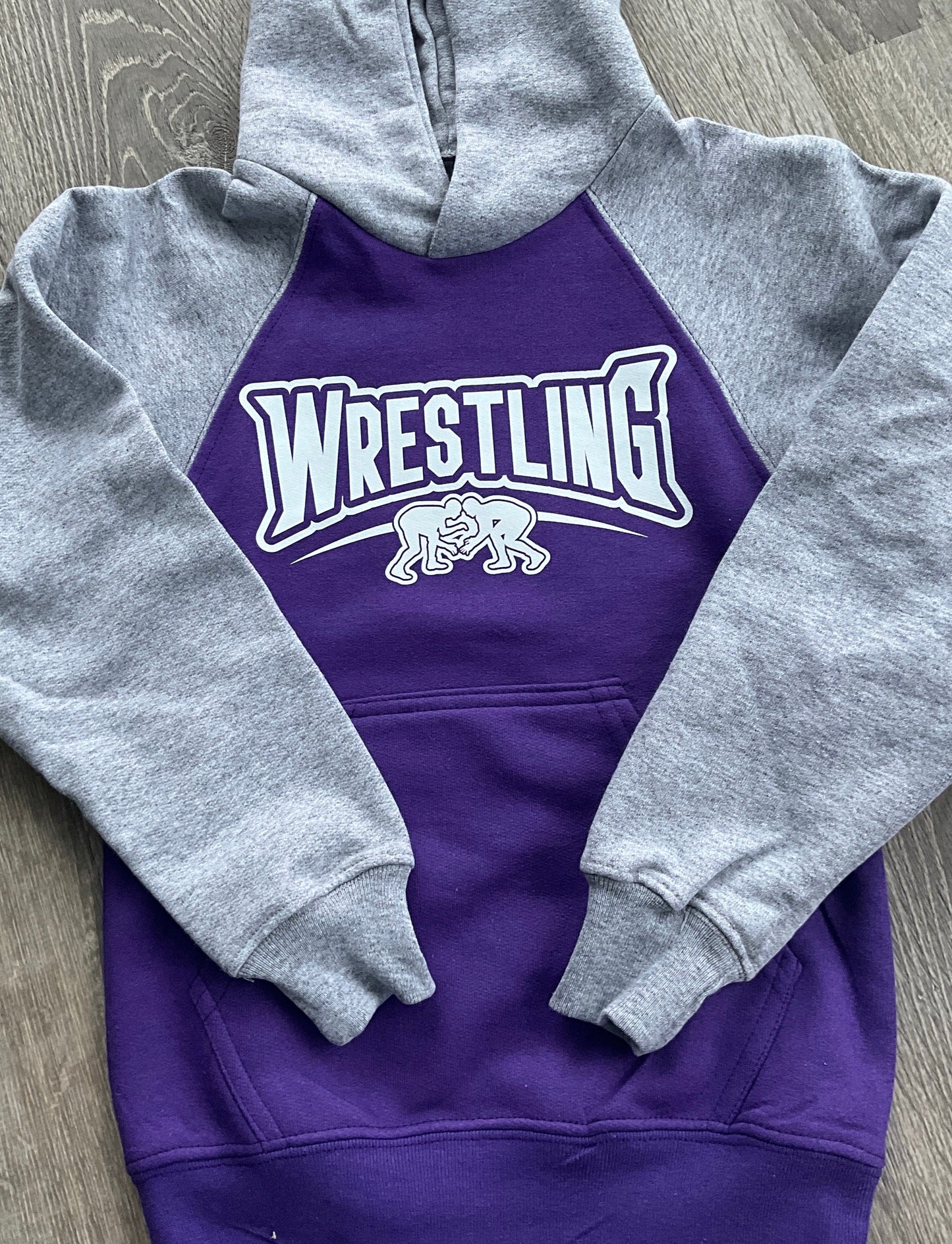 Wrestling Two Tone Hoodie “WRESTLING”