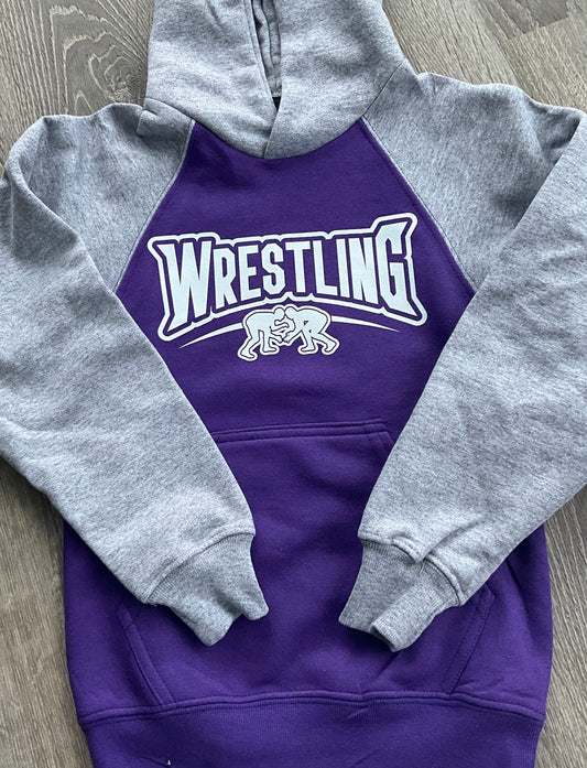 Wrestling Two Tone Hoodie “WRESTLING”