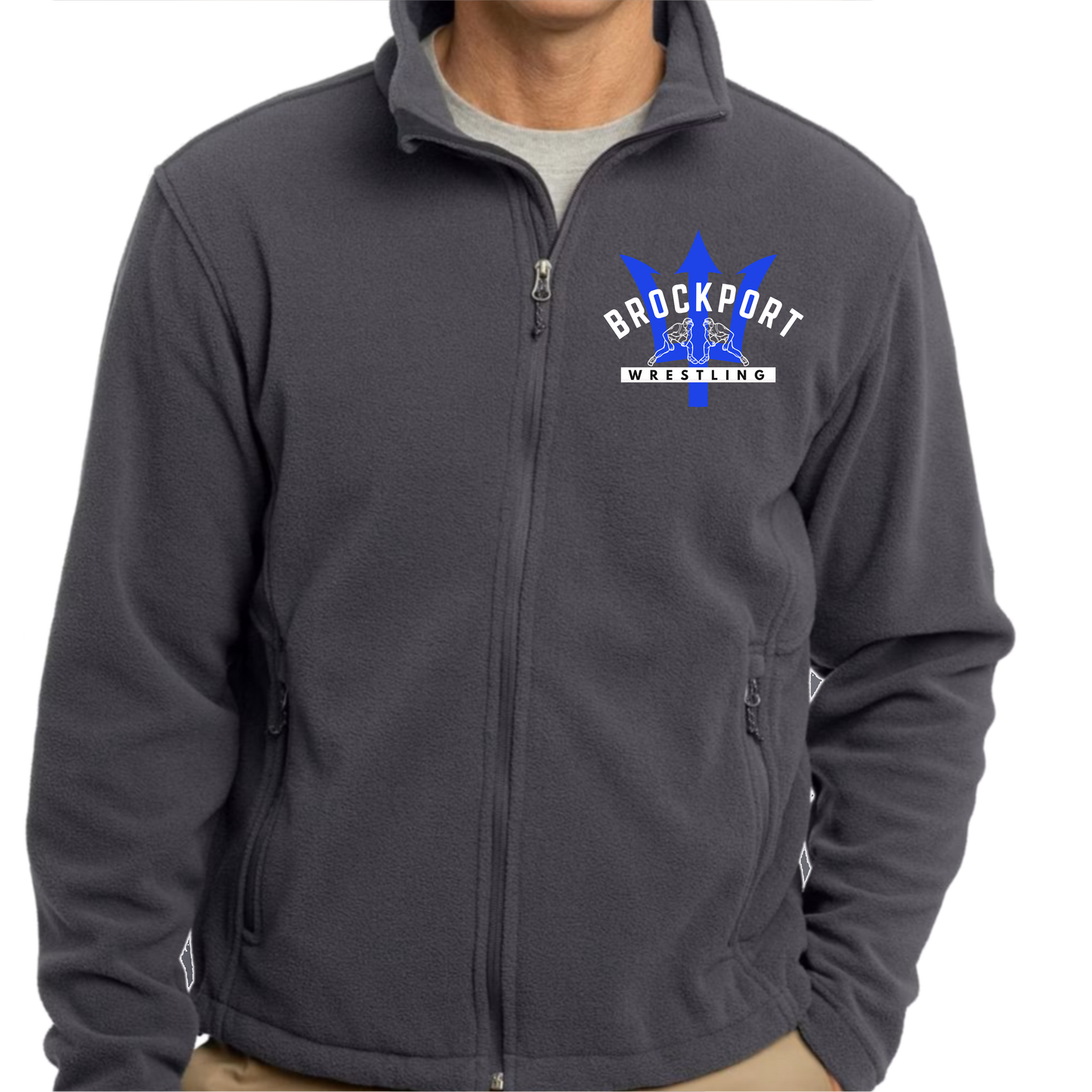 BROCKPORT BOWLING FULL ZIP FLEECE (JF217PORT)