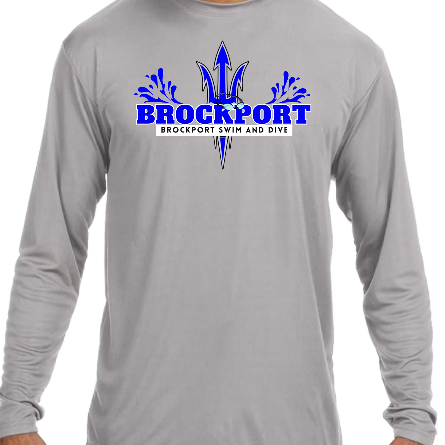 Brockport Swim and Dive Performance Long Sleeve T