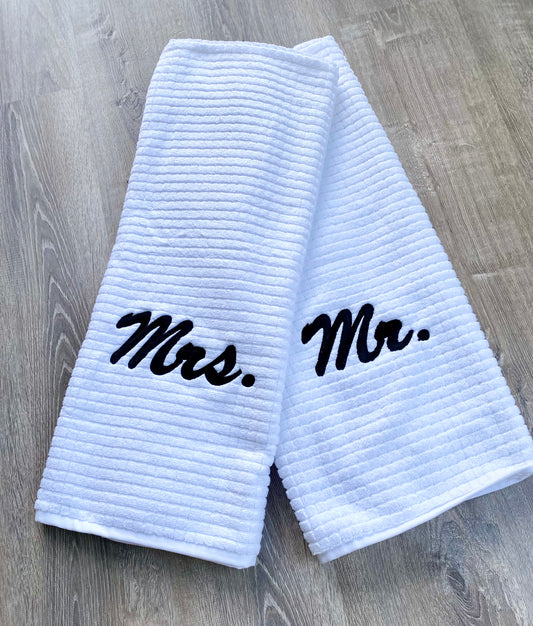 Mr. & Mrs. Bath Towel Set