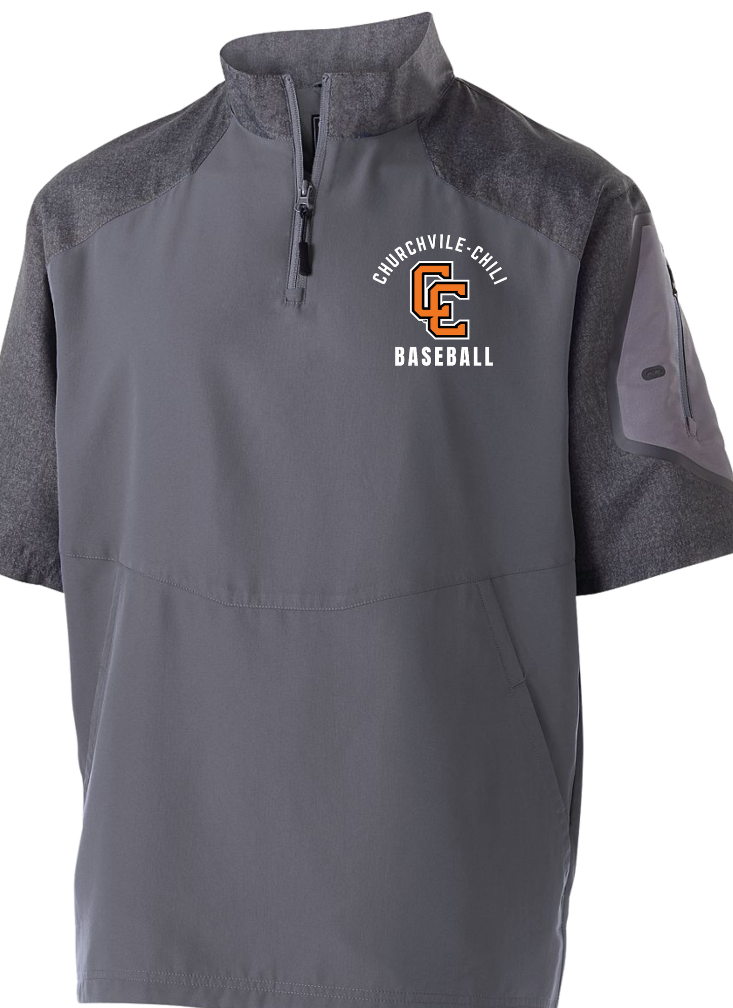 Churchville-Chili Baseball 1/4 Zip Short Sleeve Pullover