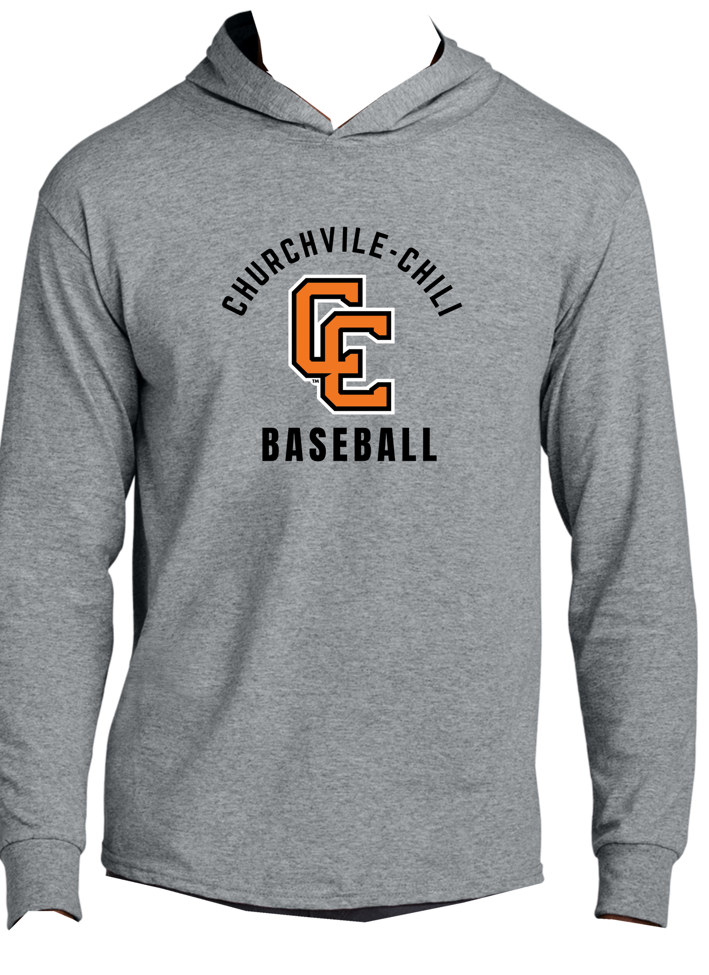 Churchville-Chili Baseball Cotton Long Sleeve Hoodie