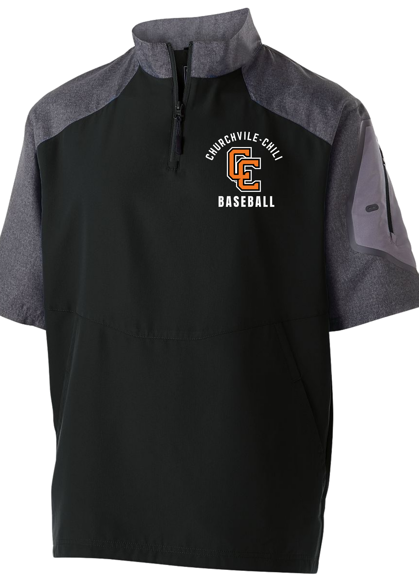 Churchville-Chili Baseball 1/4 Zip Short Sleeve Pullover