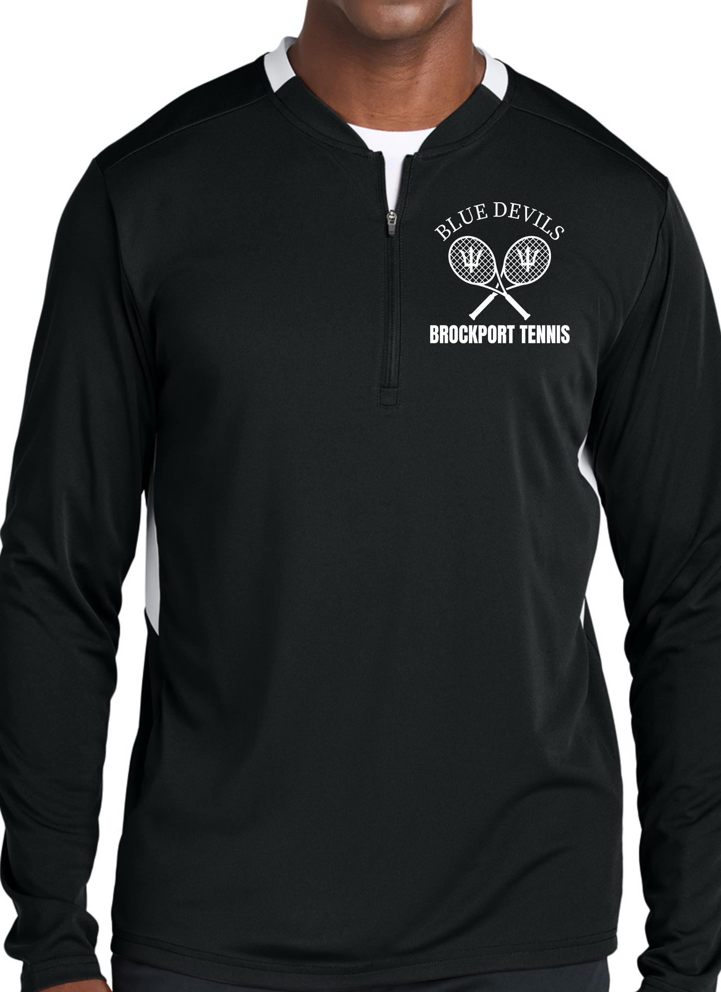 Brockport Tennis 1/4-Zip Pullover Embroidered