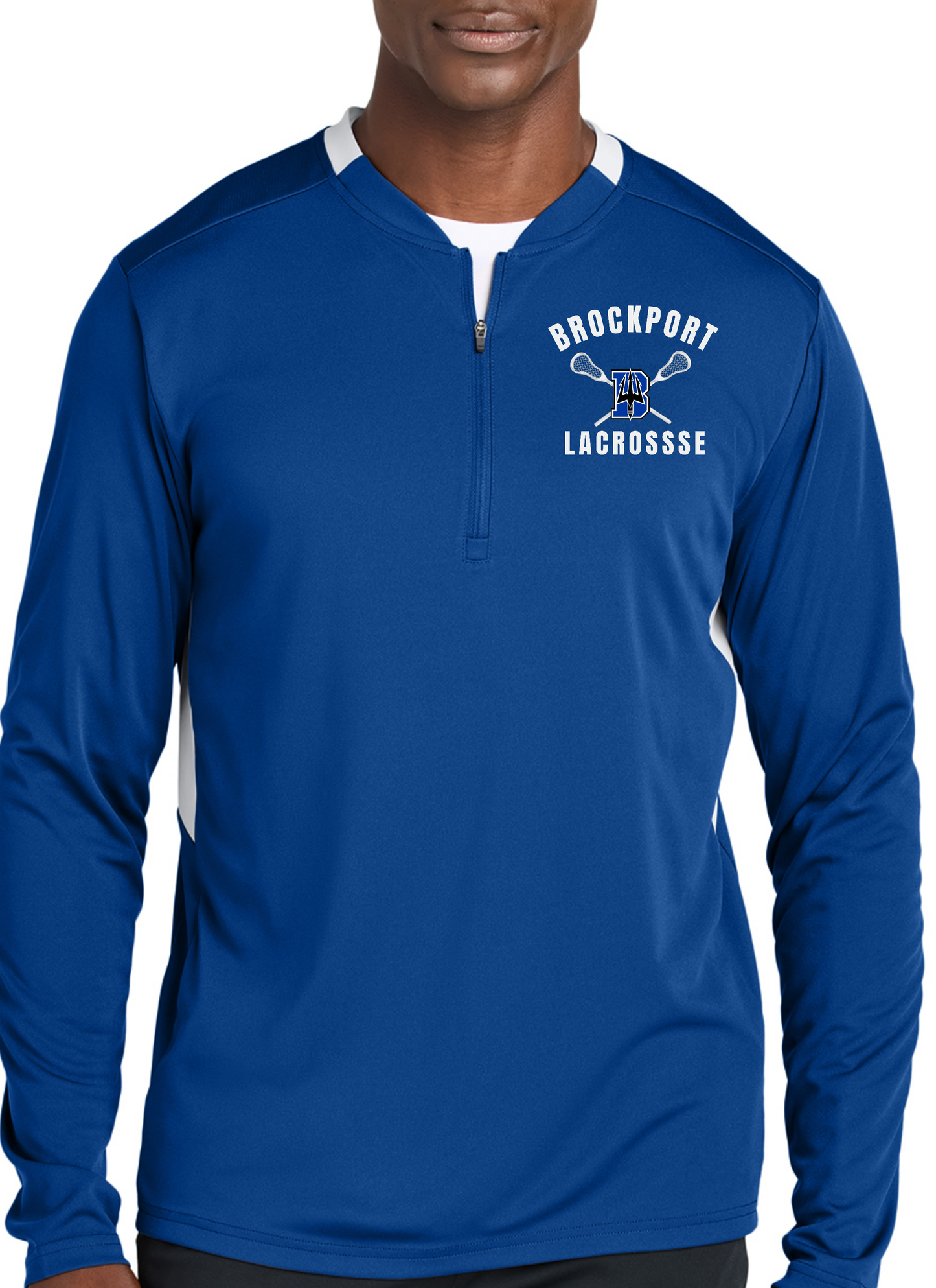 Brockport Lacrosse  1/4-Zip Pullover Embroidered