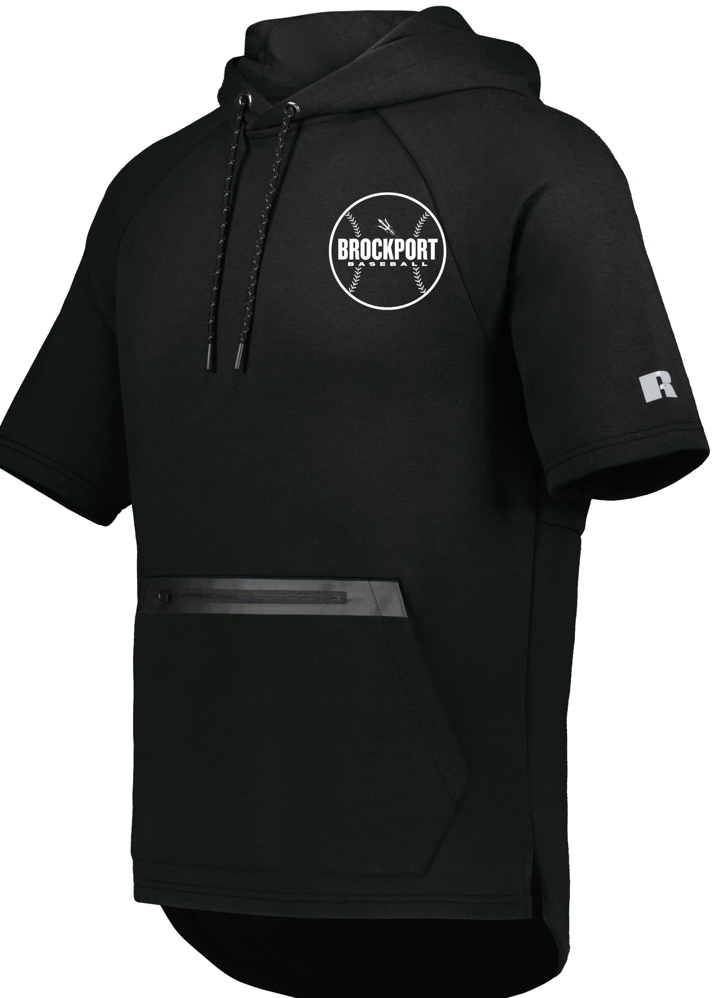 Brockport Baseball Short Sleeve Tech Fleece Hoodie Embroidered