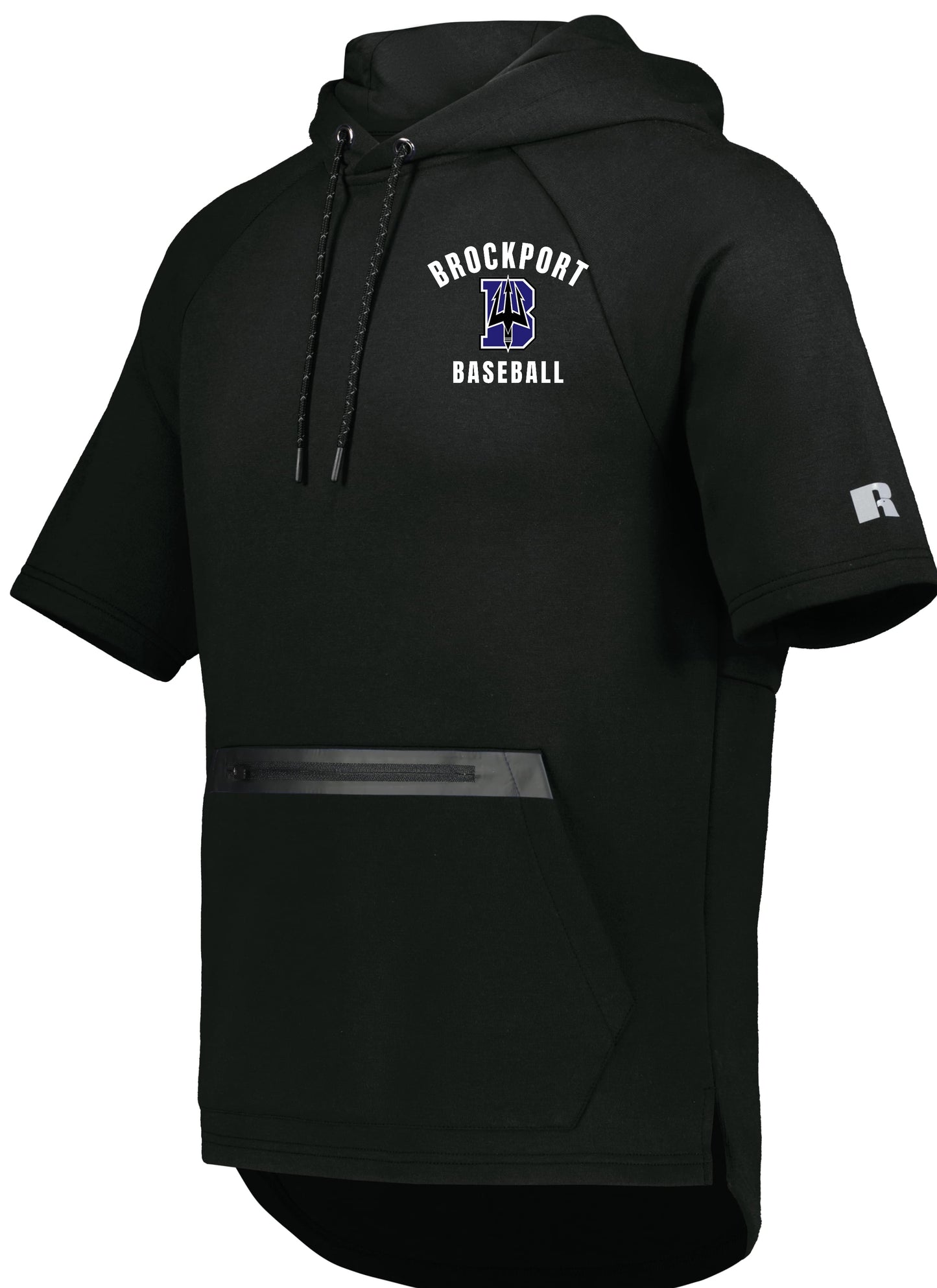 Brockport Baseball Short Sleeve Tech Fleece Hoodie Embroidered