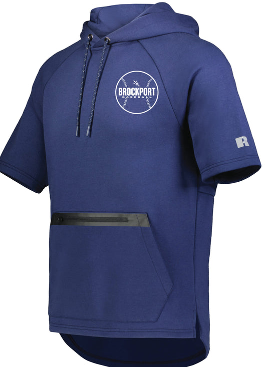 Brockport Baseball Short Sleeve Tech Fleece Hoodie Embroidered