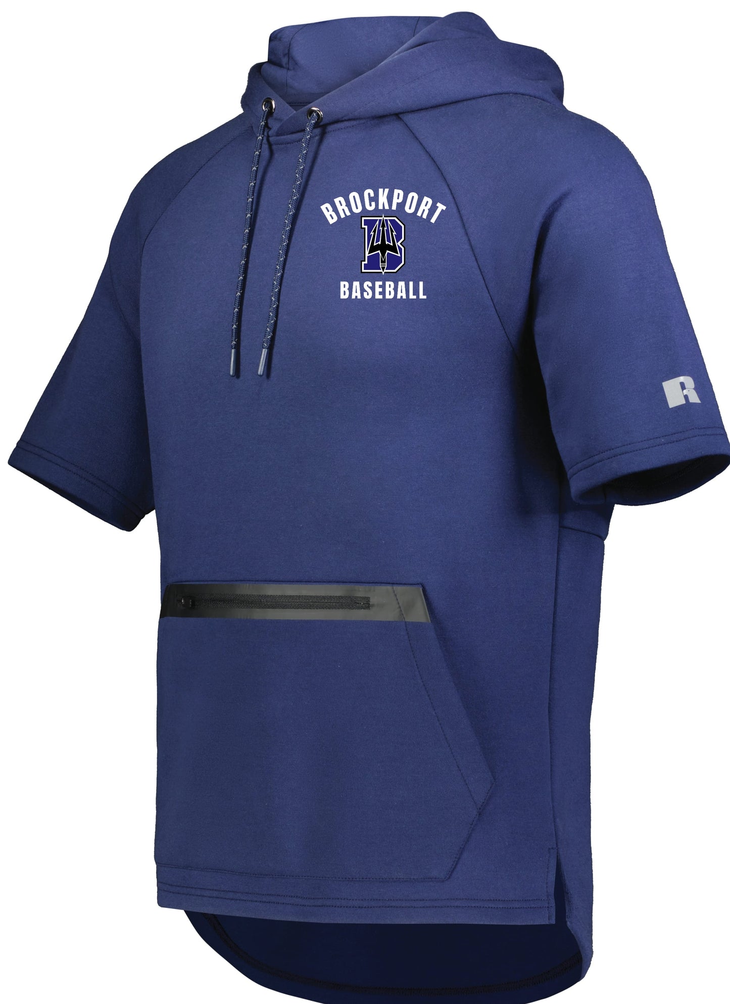 Brockport Baseball Short Sleeve Tech Fleece Hoodie Embroidered