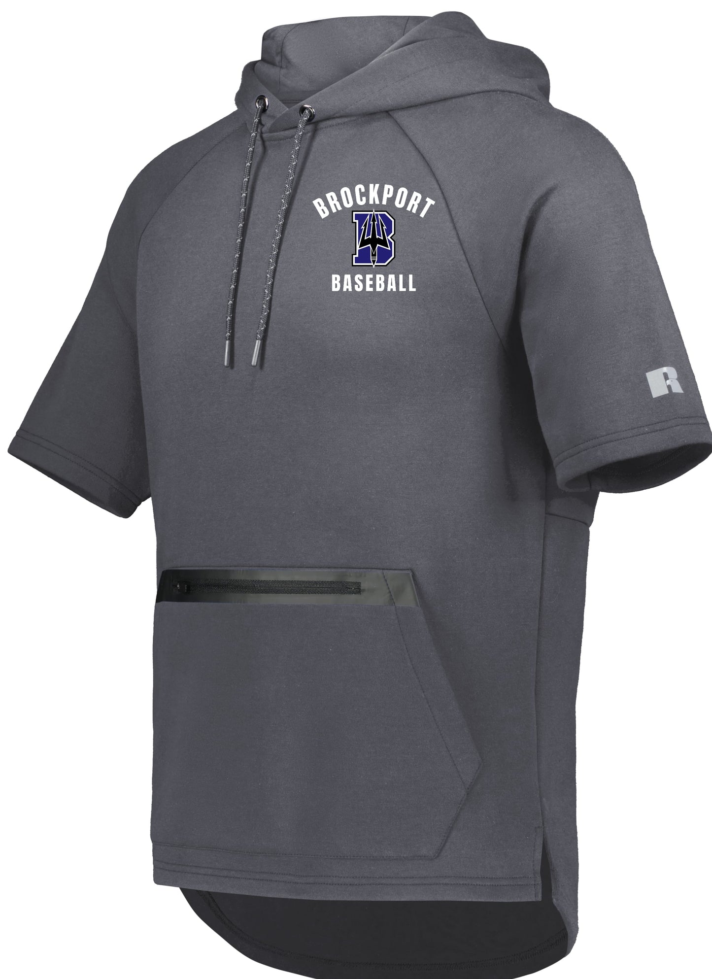 Brockport Baseball Short Sleeve Tech Fleece Hoodie Embroidered