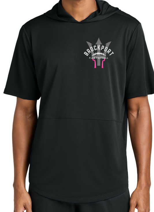 Brockport Flag Football Short Sleeve Lite Hoodie