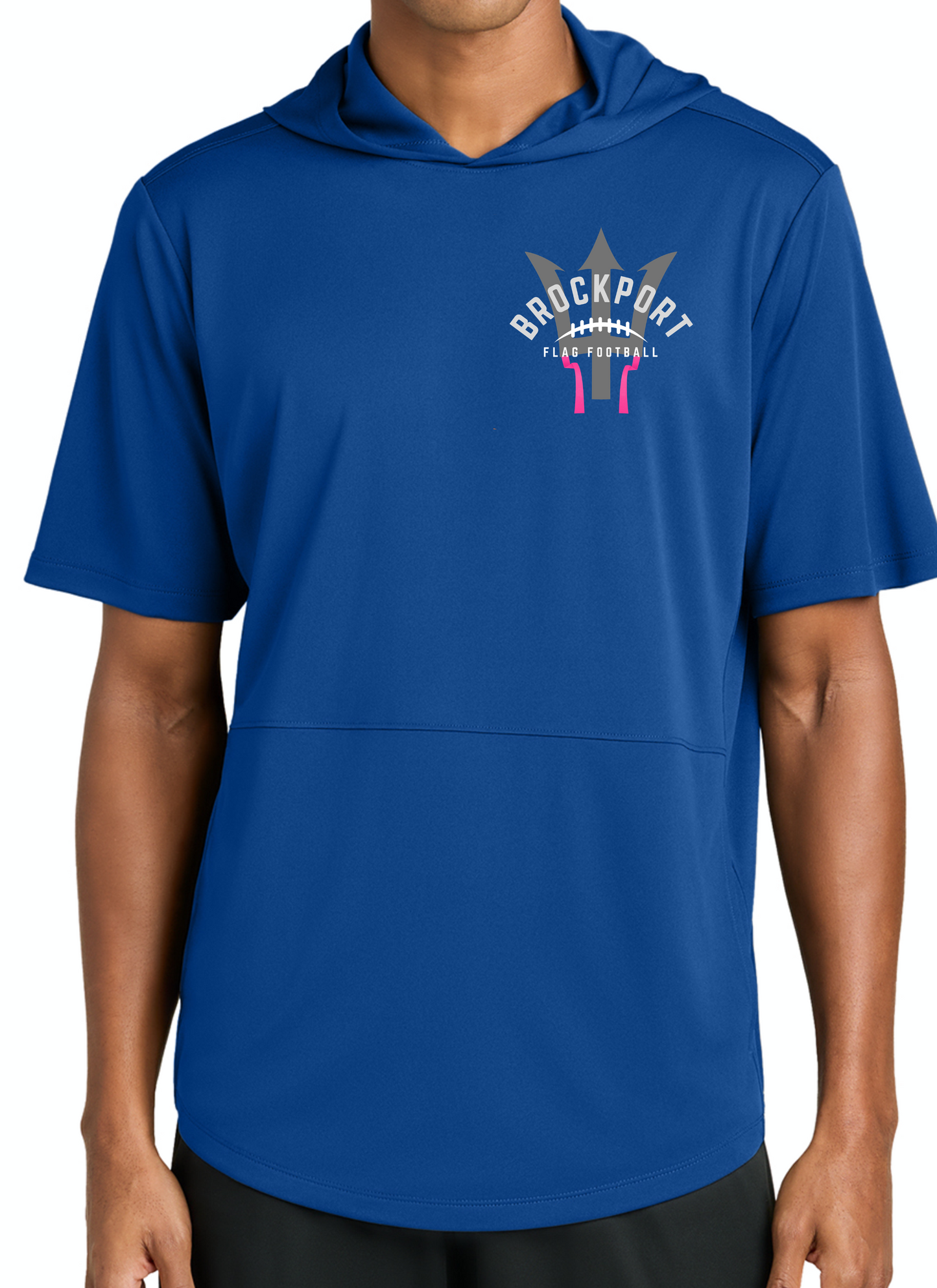 Brockport Flag Football Short Sleeve Lite Hoodie