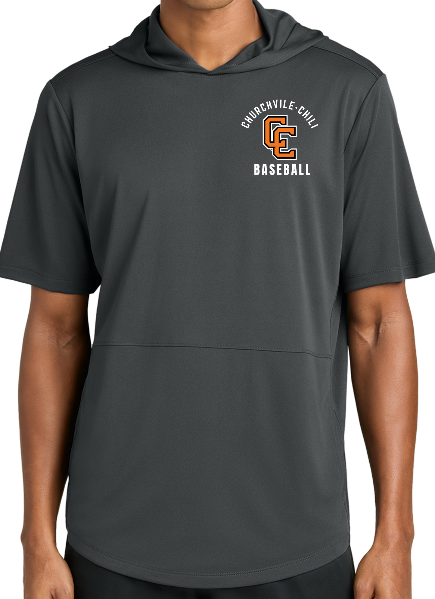 Churchville-Chili Baseball Short Sleeve Lite Hoodie
