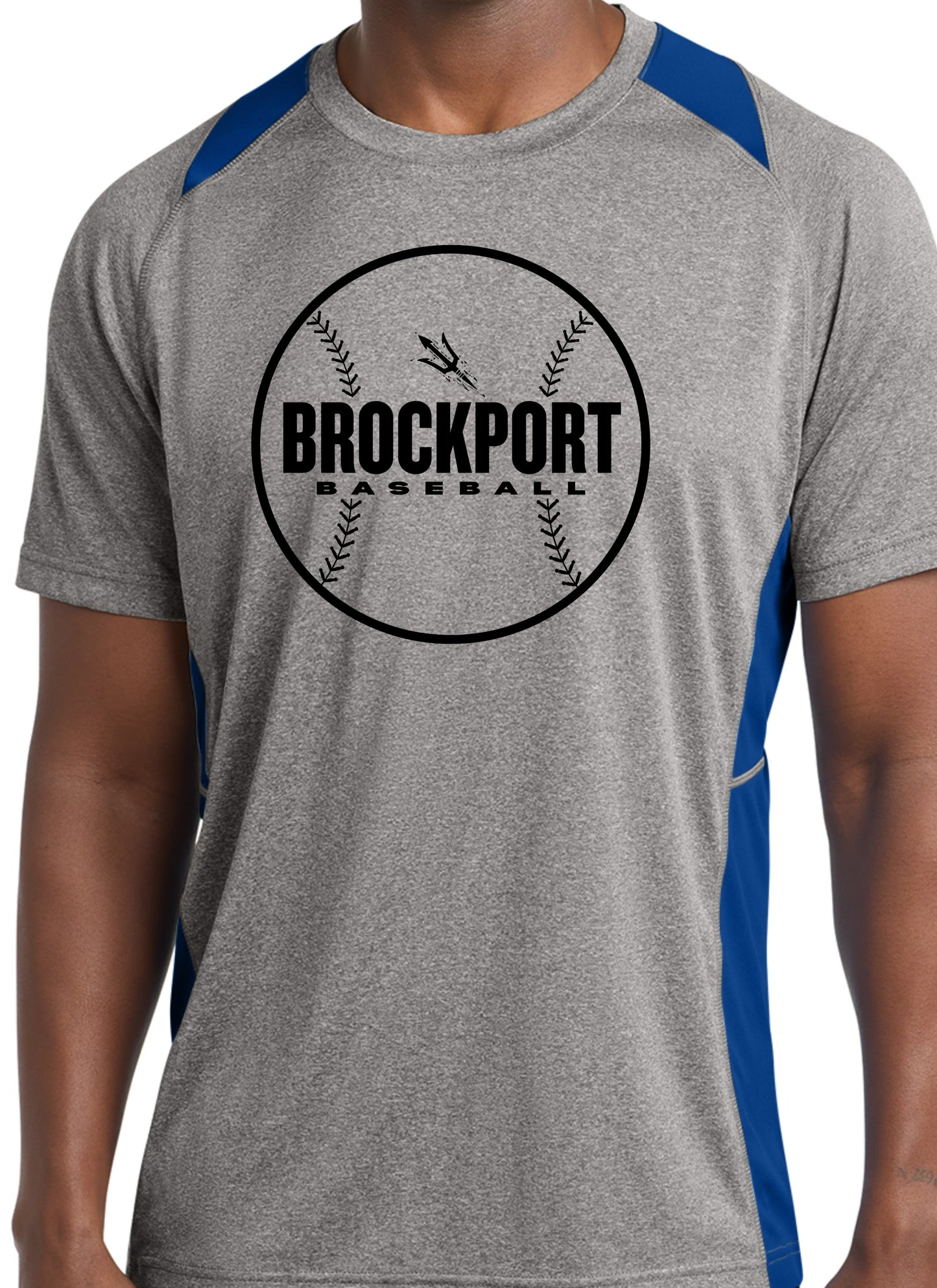 Brockport Baseball Colorblock Performance Tee