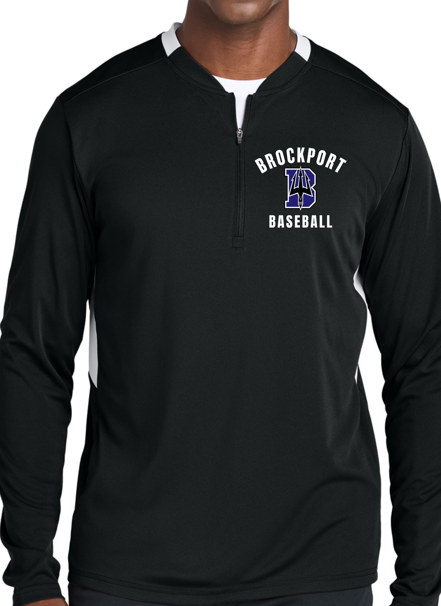Brockport Baseball  1/4-Zip Pullover Embroidered