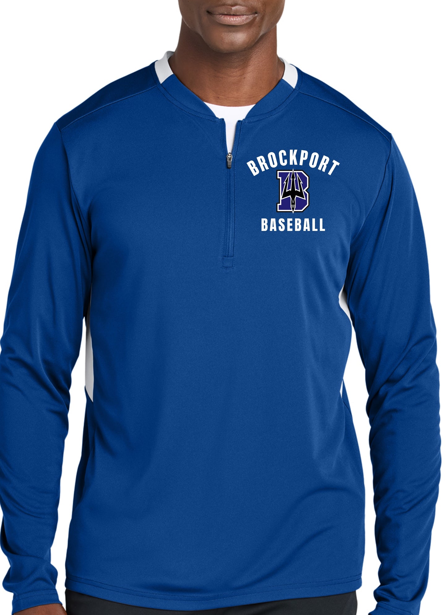 Brockport Baseball  1/4-Zip Pullover Embroidered
