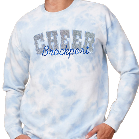 Cheer Tye Dye Embroidered Sweatshirt