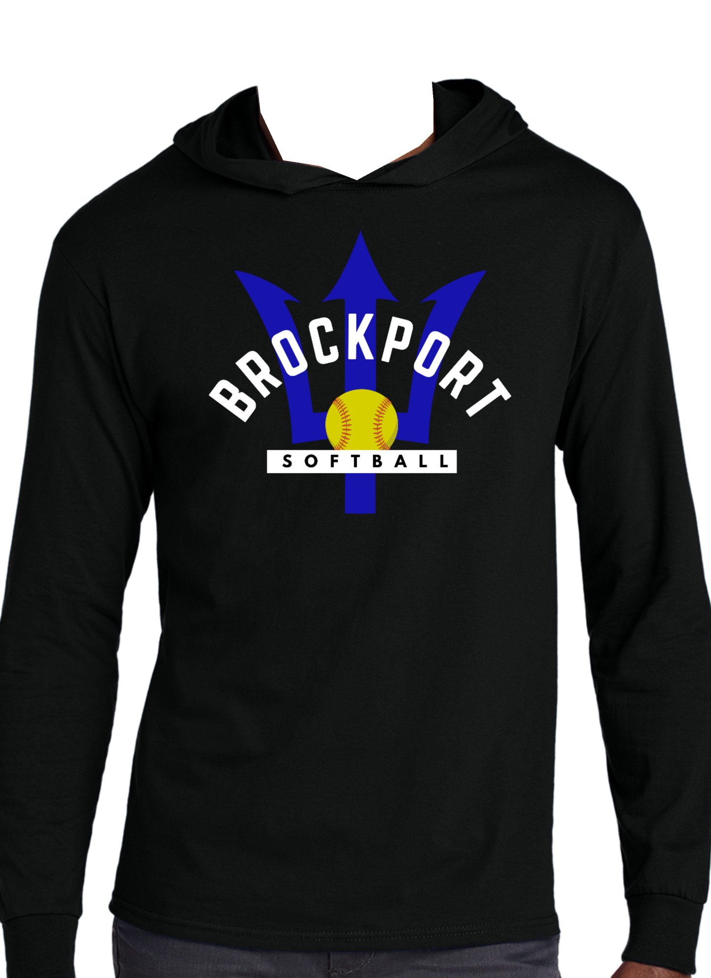 Brockport Softball Unisex Cotton Long Sleeve Hooded T-Shirt