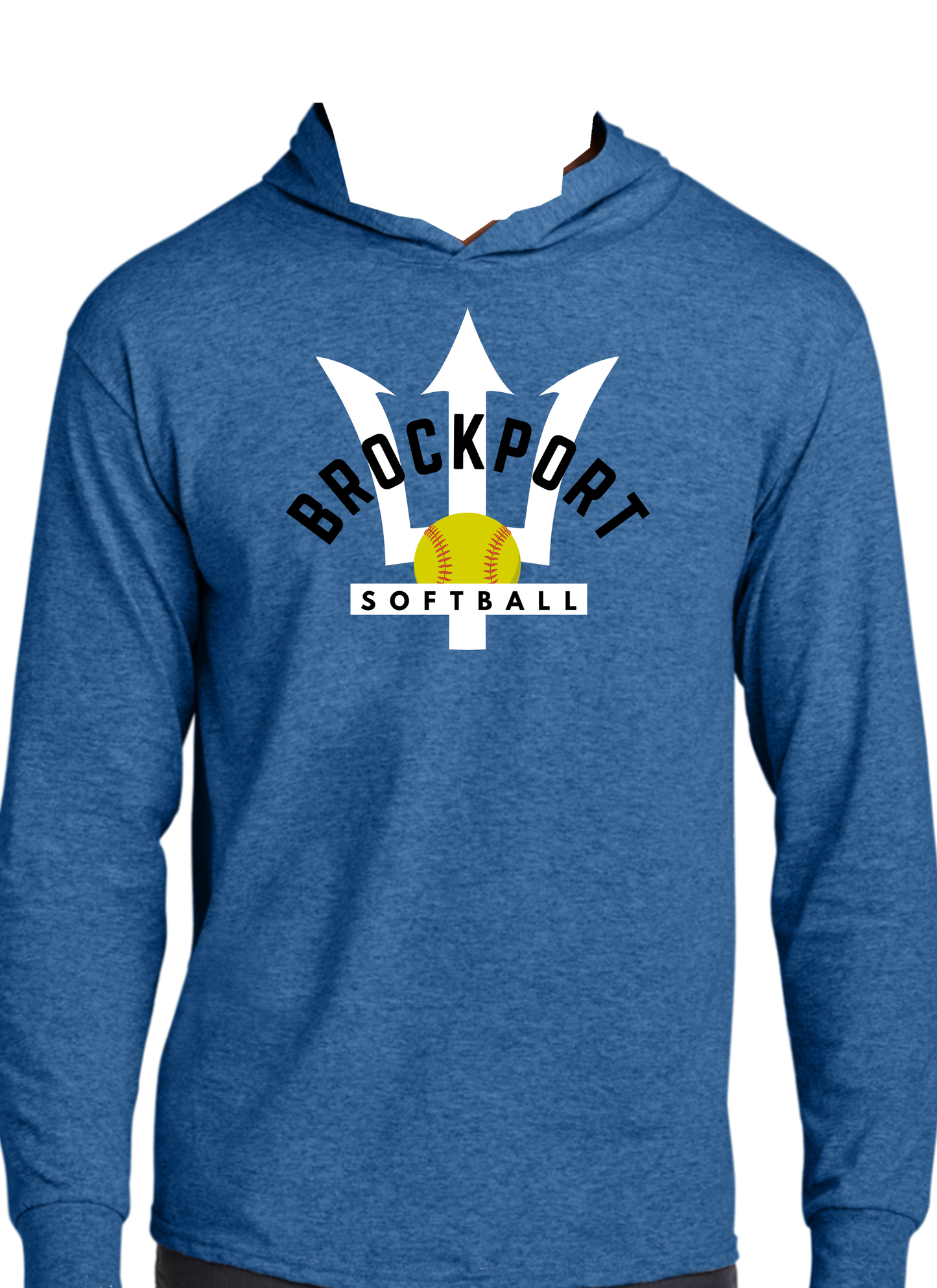 Brockport Softball Unisex Cotton Long Sleeve Hooded T-Shirt