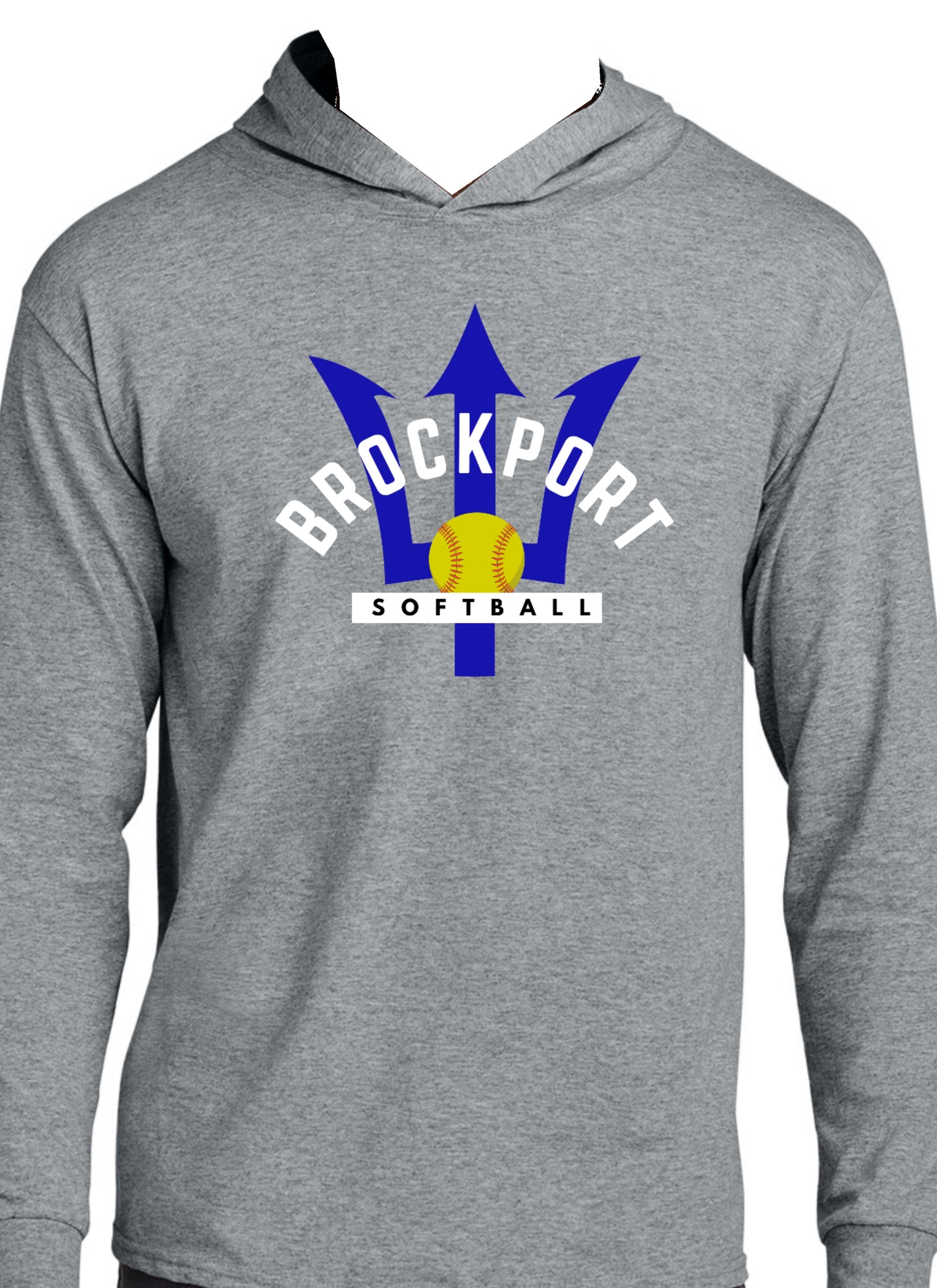 Brockport Softball Unisex Cotton Long Sleeve Hooded T-Shirt