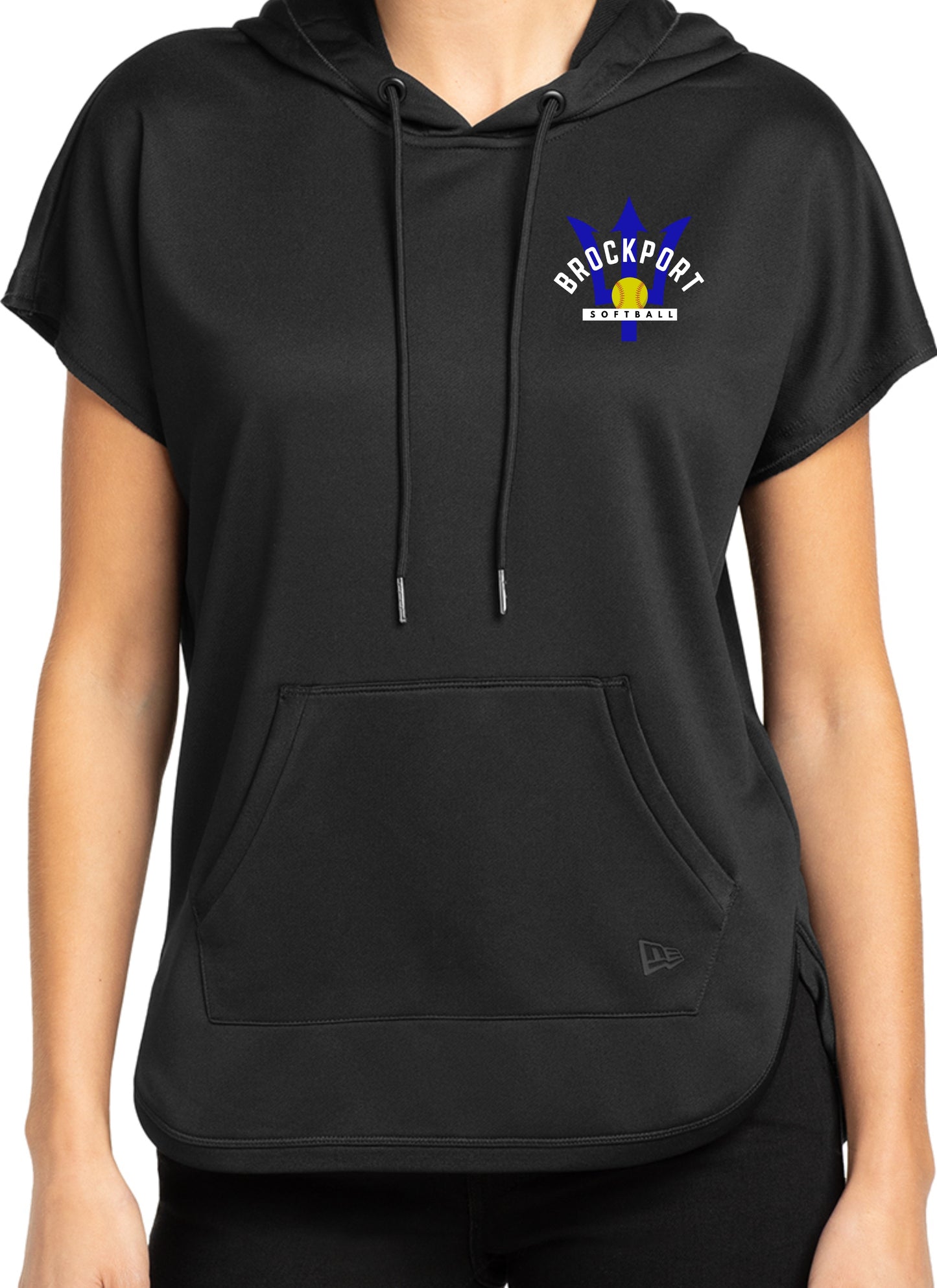Brockport Softball Women's Performance Terry Short Sleeve Hoodie