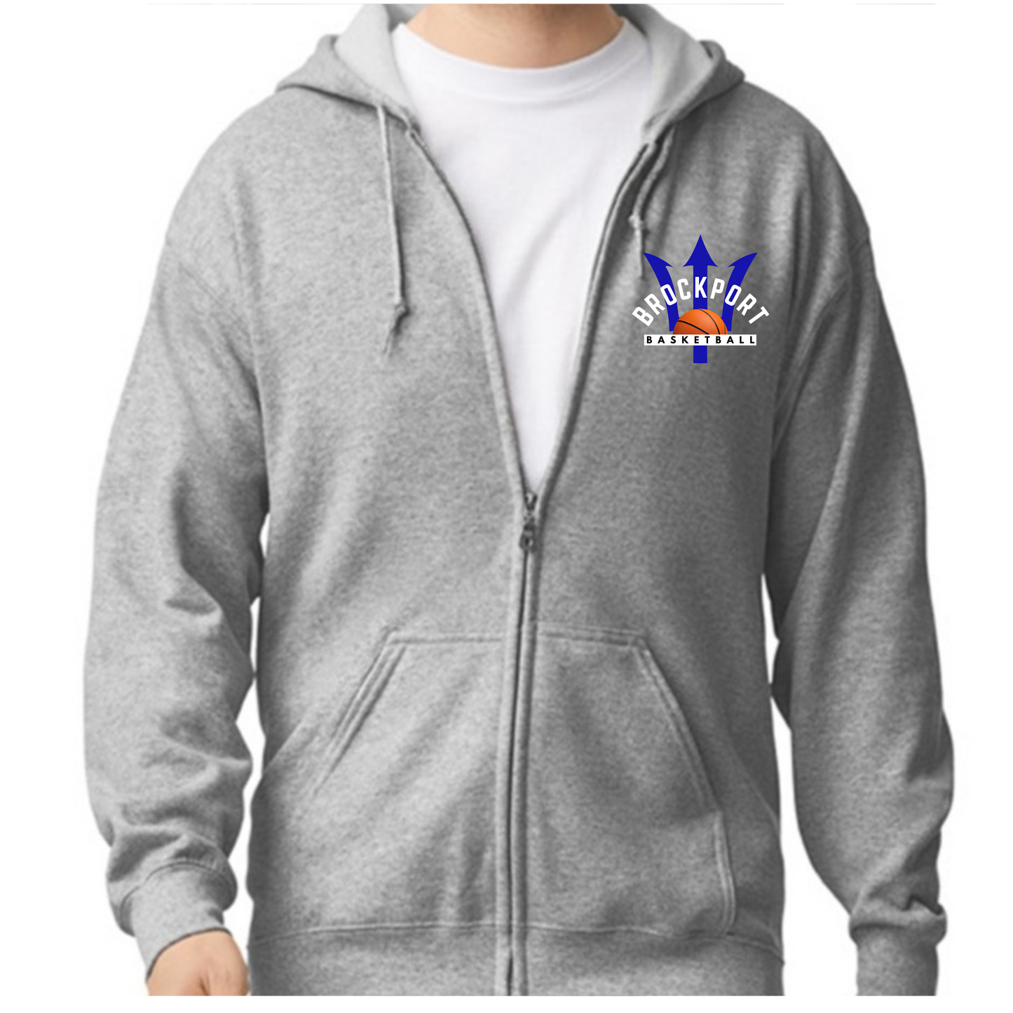 BROCKPORT BASKETBALLl FULL ZIP HOODIE (J0331TC)