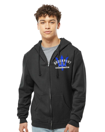 BROCKPORT WRESTLING FULL ZIP HOODIE (JO331TC)