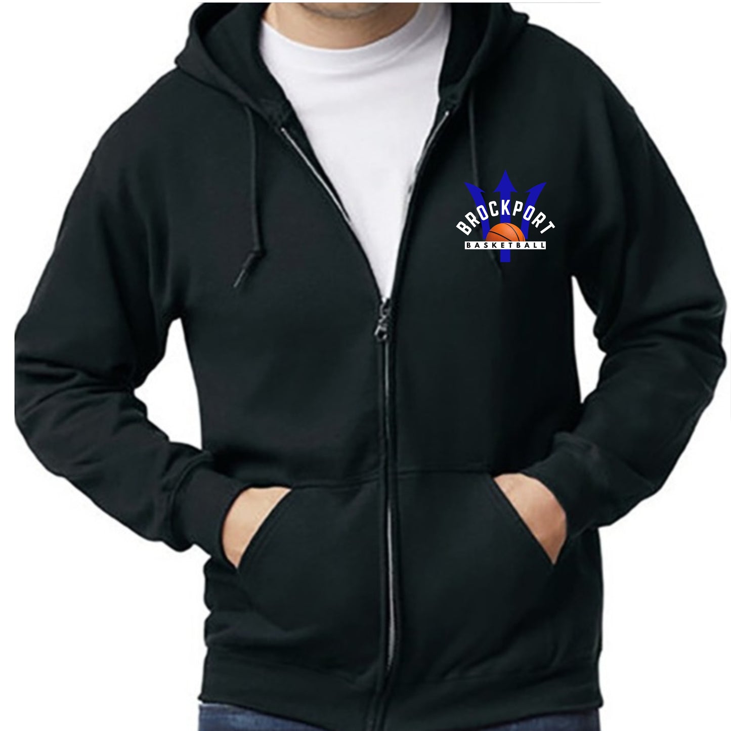 BROCKPORT BASKETBALLl FULL ZIP HOODIE (J0331TC)
