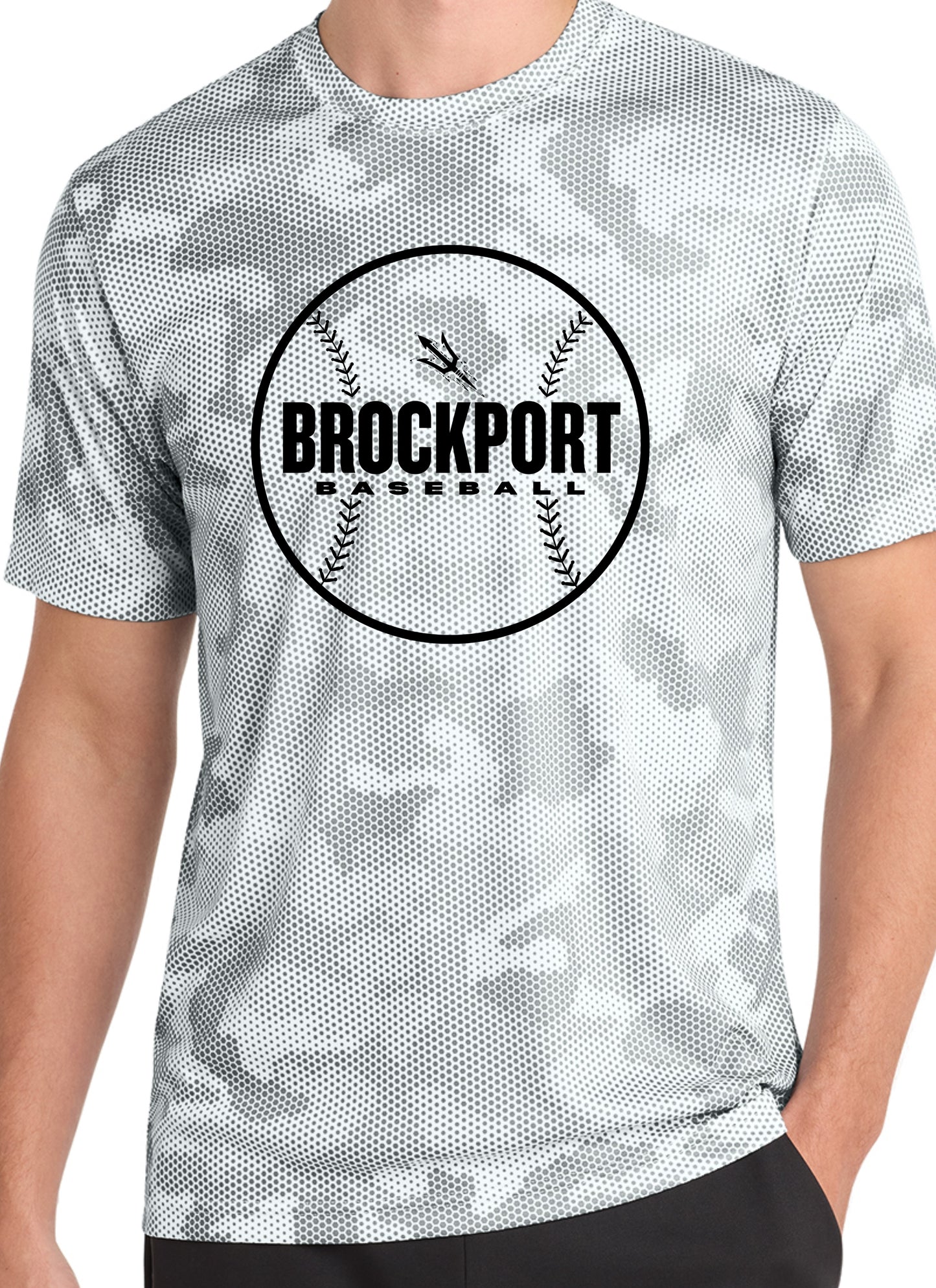 Brockport Baseball Camo Performance T
