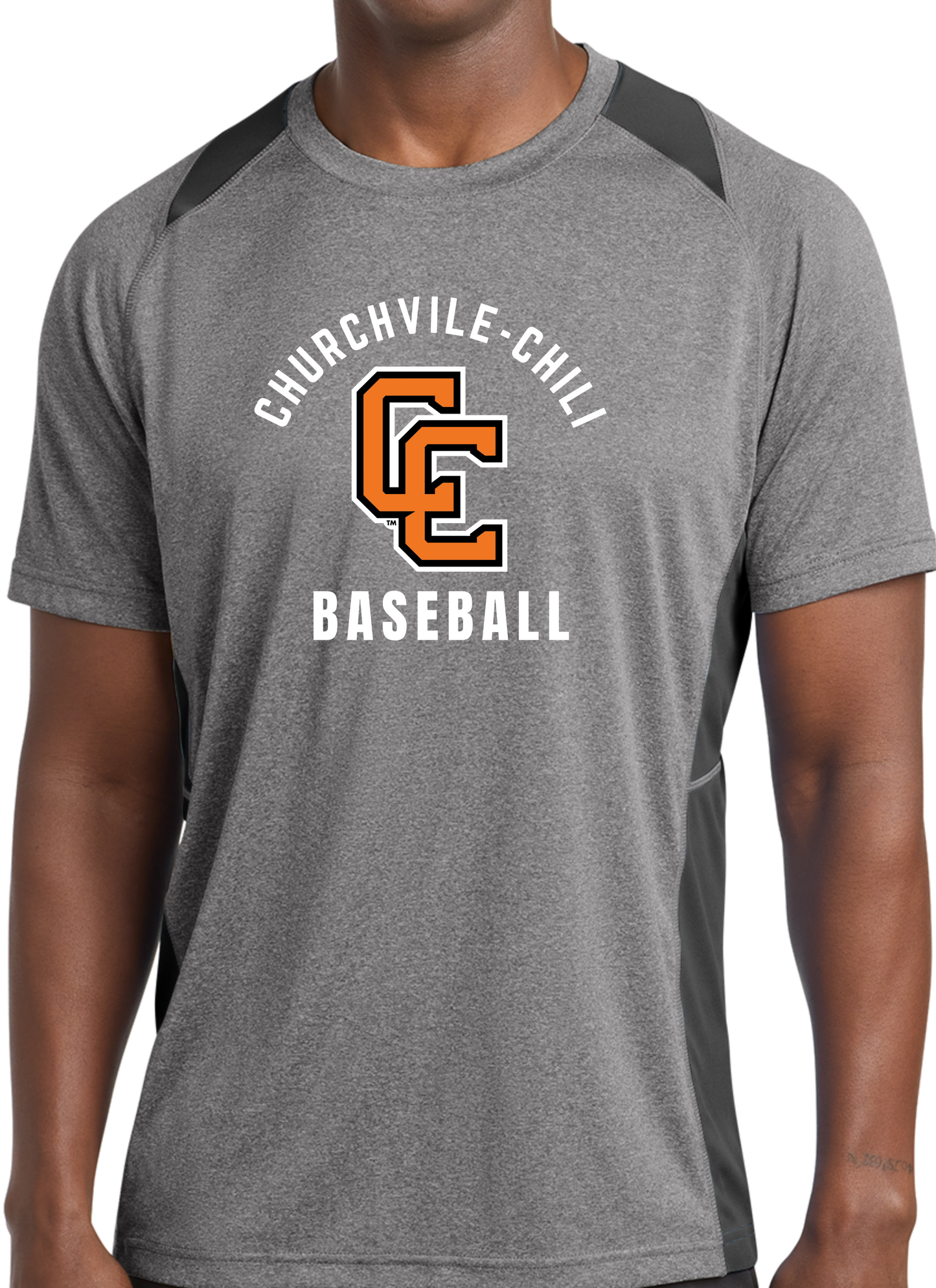 Churchville-Chili Baseball  Colorblock Performance Tee