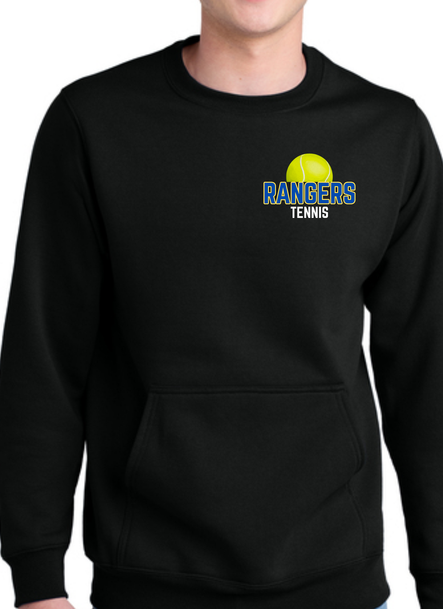 Spencerport Tennis Fleece Crewneck Pocket Sweatshirt