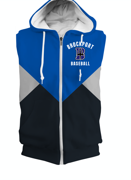 Brockport Baseball Sleeveless Hoodie