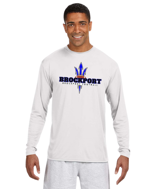Brockport Football Performance T Black Lettering